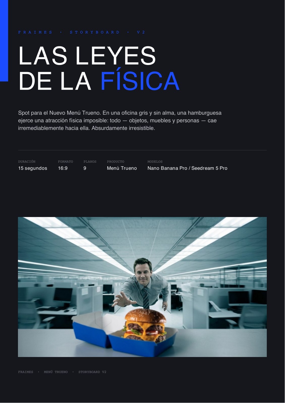 Portada del storyboard Las leyes de la física