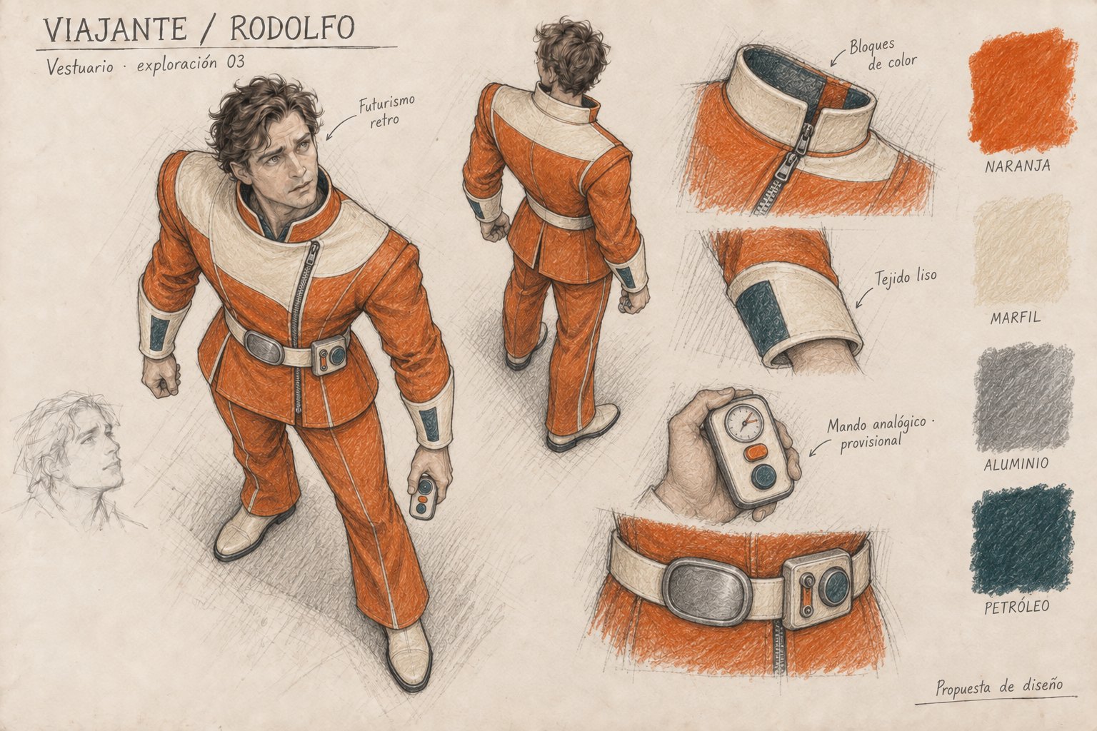 Vestuario retrofuturista elegido